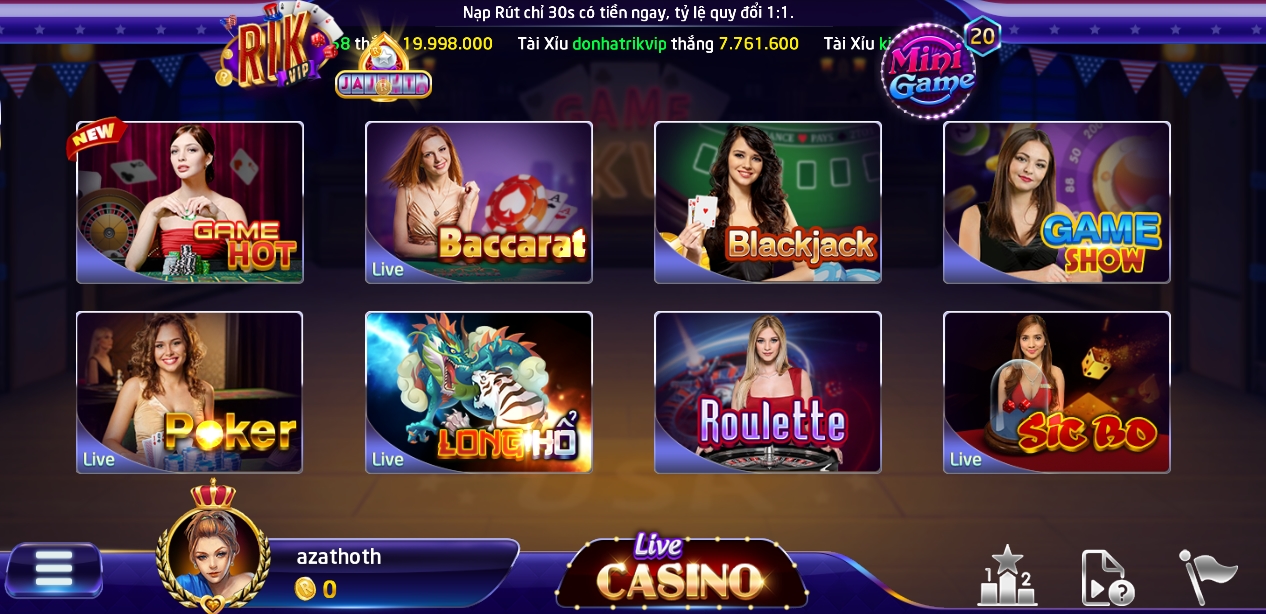 Rikvip đăng nhập hướng dẫn đặt cược Sic bo livestream